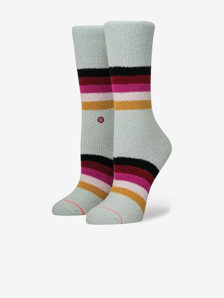 Stance Weiße Damen-Thermosocken mit Streifen Stance ICE CAP blau
