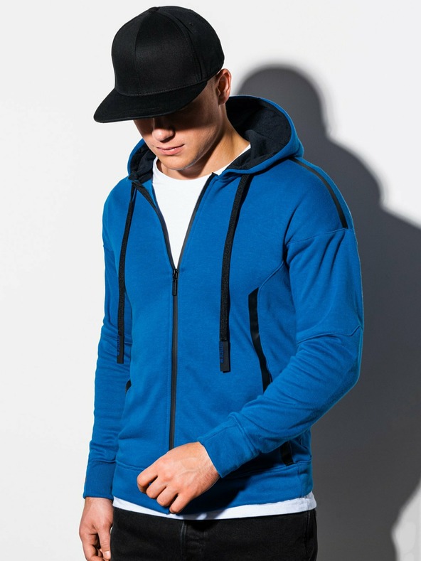 Ombre Clothing B1076 Sweatshirt Blau