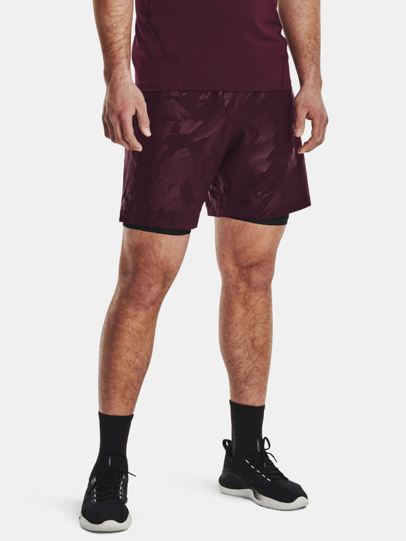 Under Armour UA Woven Emboss Shorts Rot