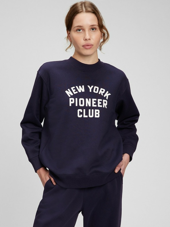GAP New York Pioneer Club Sweatshirt Blau
