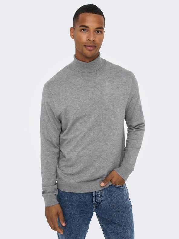 ONLY & SONS Wyler Pullover Grau