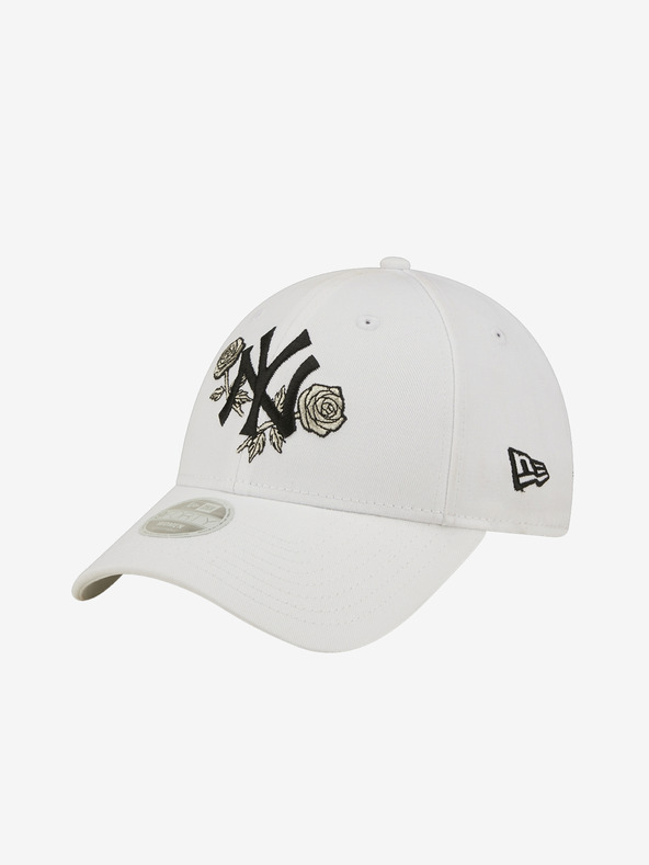 New Era New York Yankees Floral Metallic 9Forty Schildmütze Weiß