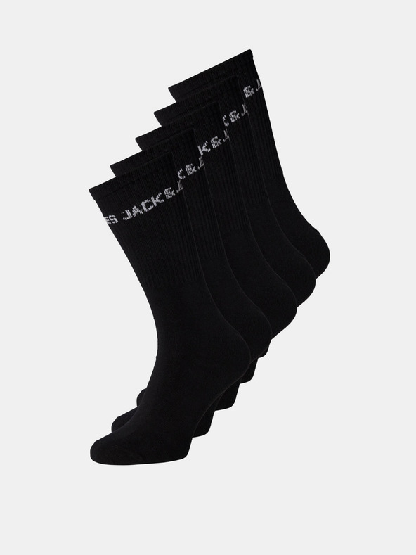 Jack & Jones Socken 5 Paar Schwarz
