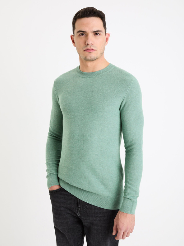 Celio Bepic Pullover Grün