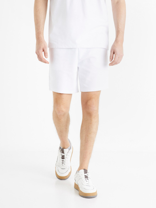 Celio Docomfort Shorts Weiß