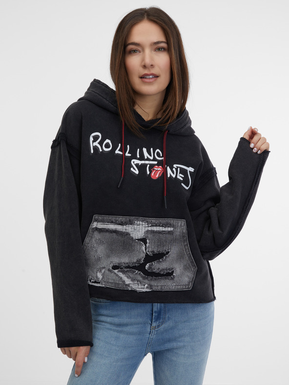 Desigual Rolling Sweatshirt Schwarz