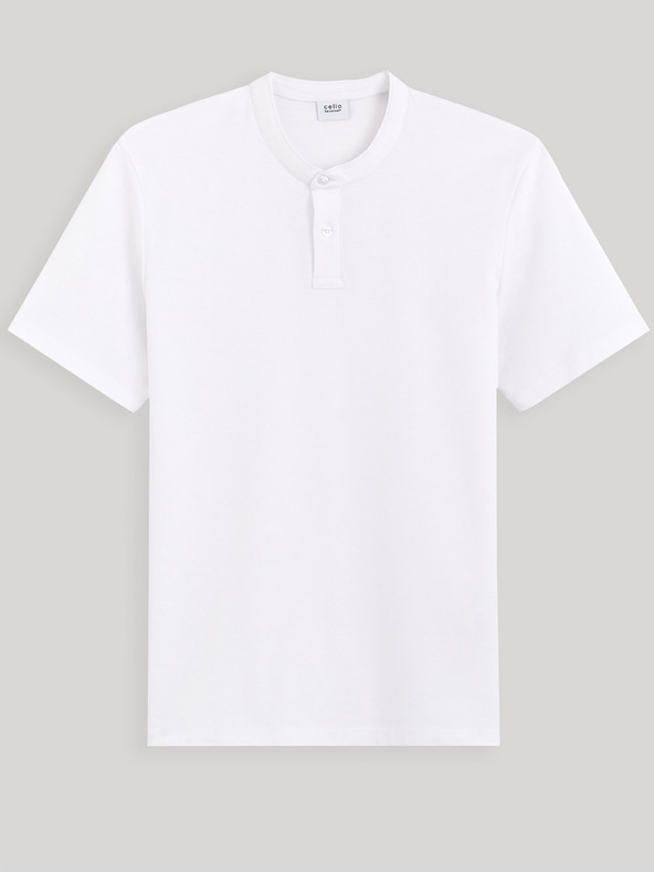 Celio Gesohel Polo T-Shirt Weiß