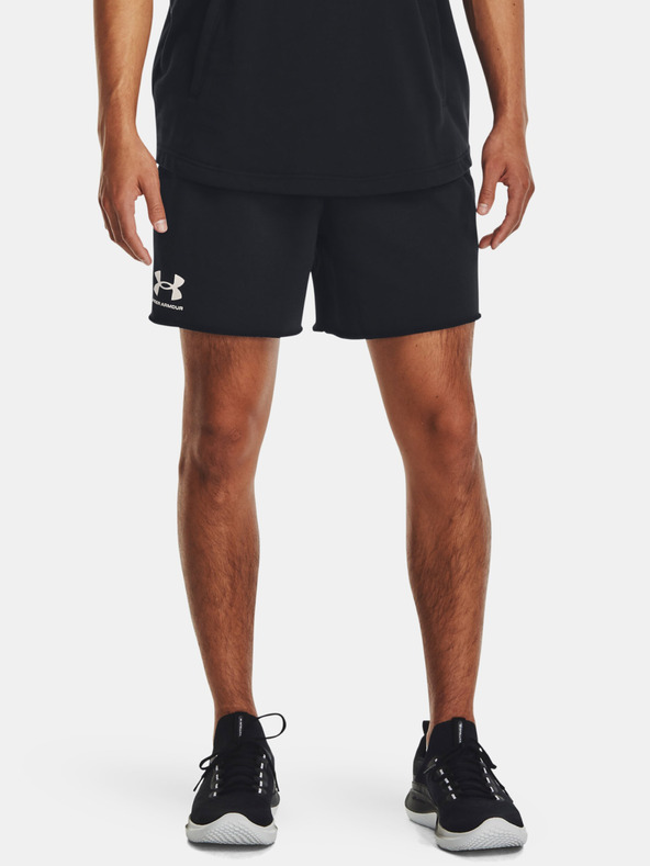 Under Armour UA Rival Terry 6in Shorts Schwarz