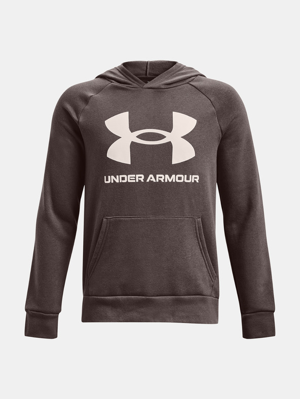 Under Armour UA Rival Fleece Sweatshirt Kinder Braun