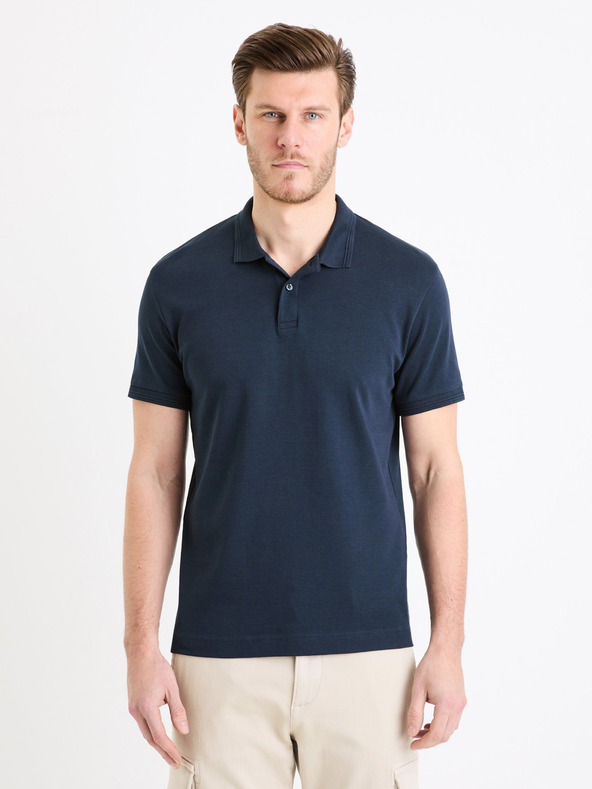 Celio Genkois Polo T-Shirt Blau