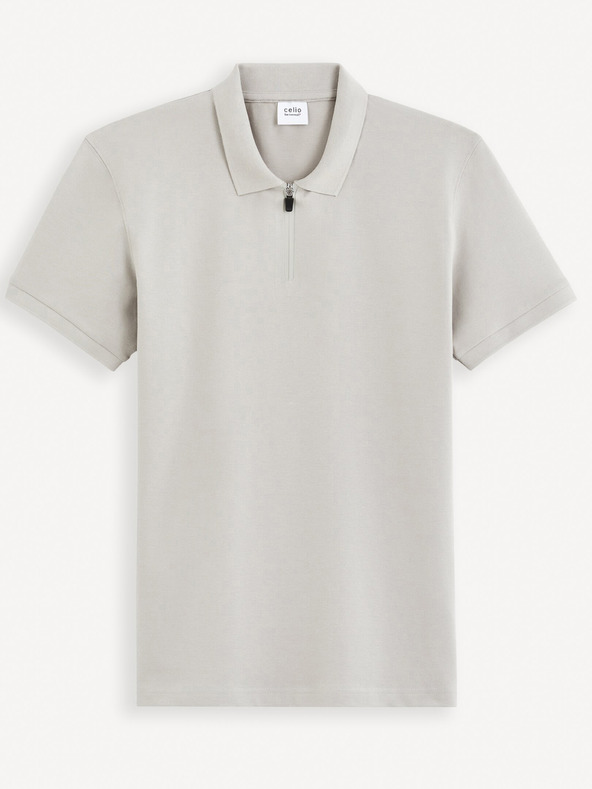 Celio Gebenoit Polo T-Shirt Grau