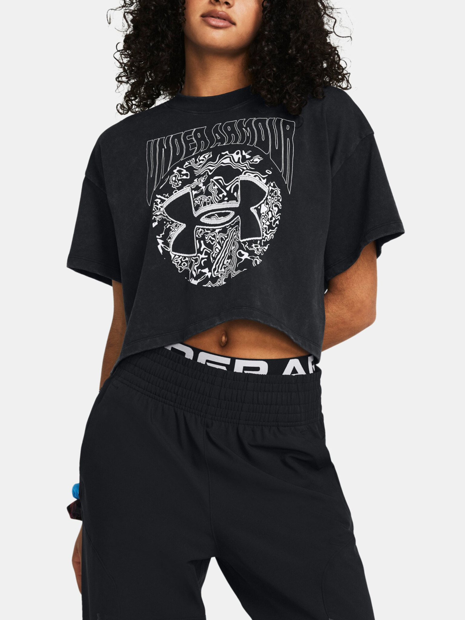 Under Armour UA HW Dusk to Dawn Crop SS T-Shirt