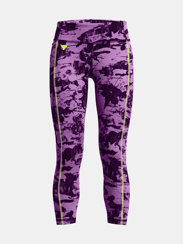 Under Armour Project Rock Girls LetsGo Lg Pt Kinder Leggins Lila