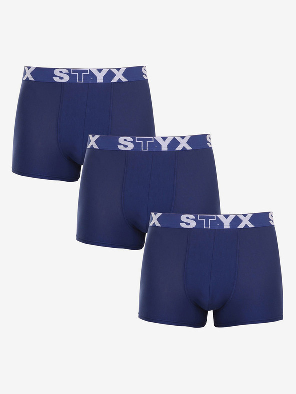 Styx Boxershorts 3 Stück Blau