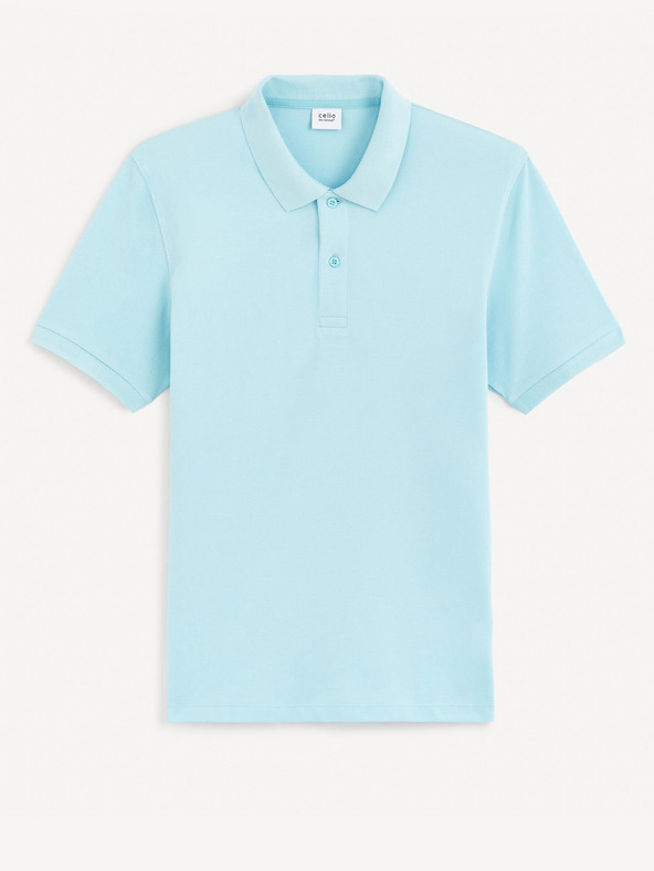 Celio Teone Polo T-Shirt Blau