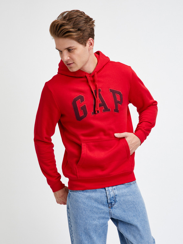GAP Hoodie Logo Sweatshirt Rot