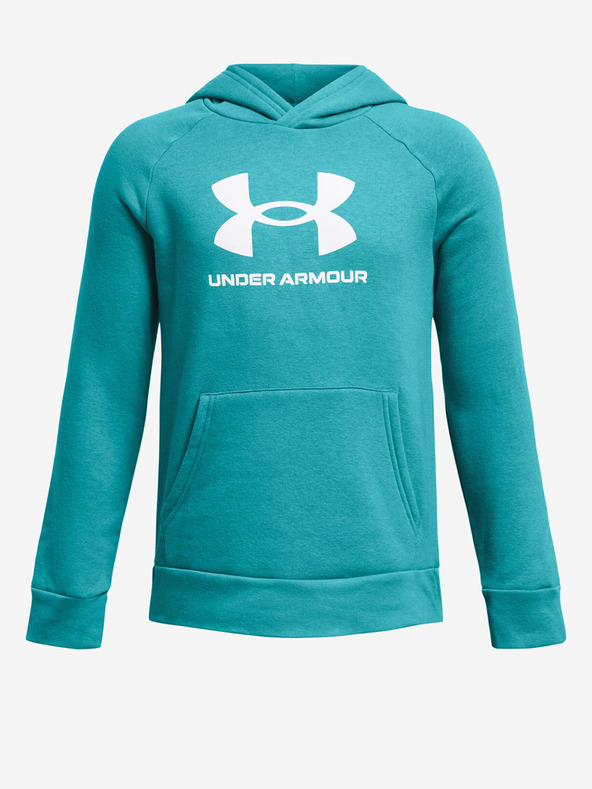 Under Armour UA Rival Fleece BL Hoodie Sweatshirt Kinder Blau