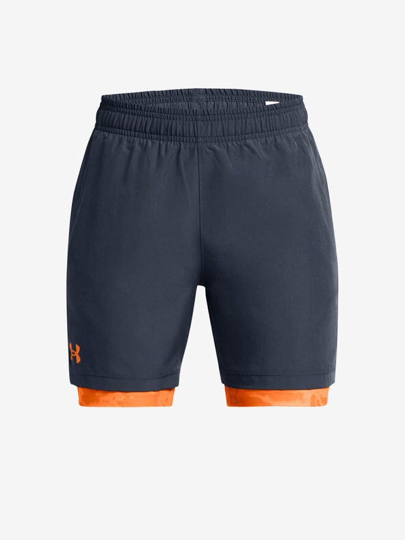 Under Armour UA Woven 2in1 Kinder Shorts Grau