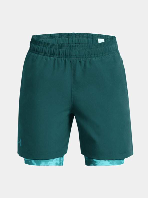 Under Armour UA Woven 2in1 Kinder Shorts Blau