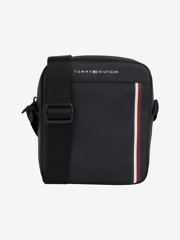 Tommy Hilfiger Pique Mini Reporter Tasche Schwarz