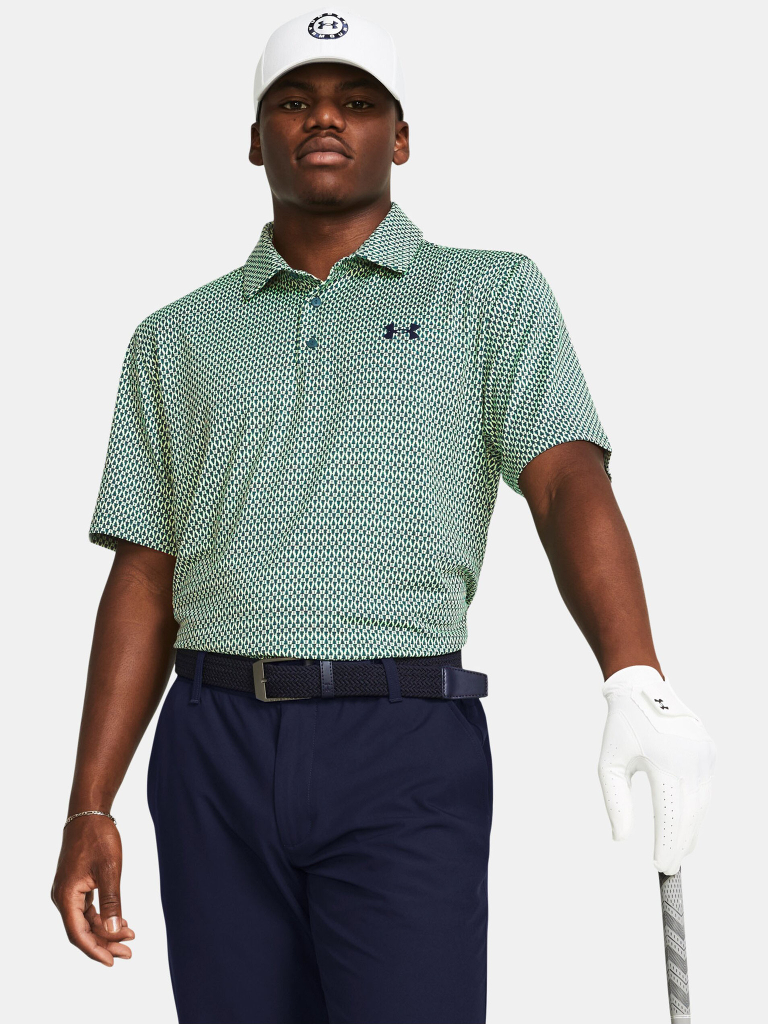 Under Armour UA Perf 3.0 Printed Polo T-Shirt