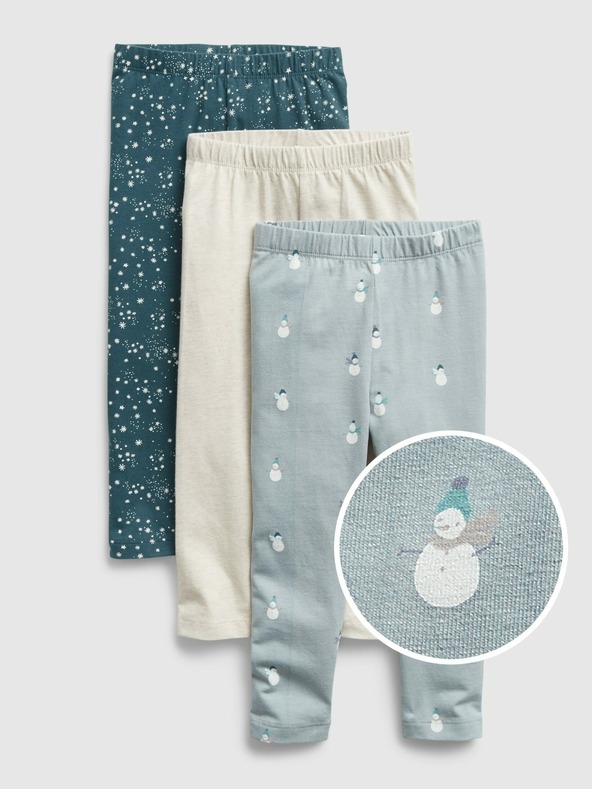 GAP Leggings 3 Stück für Kinder Weiß