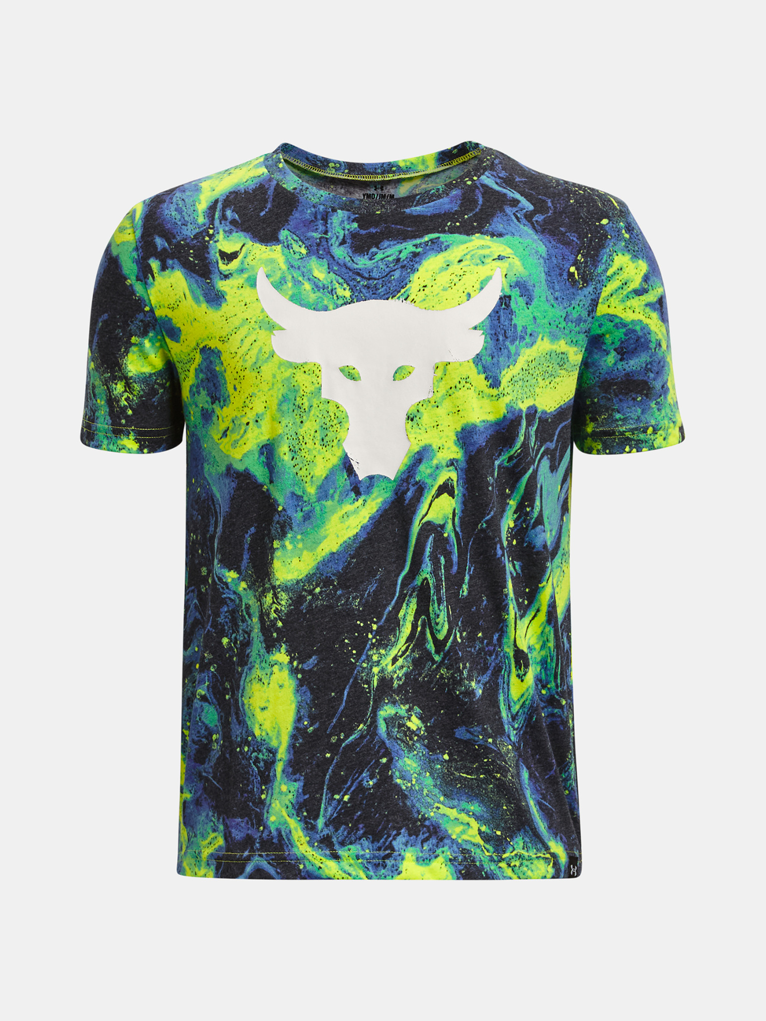 Under Armour UA Project Rock Marble Aop SS Kinder T‑Shirt