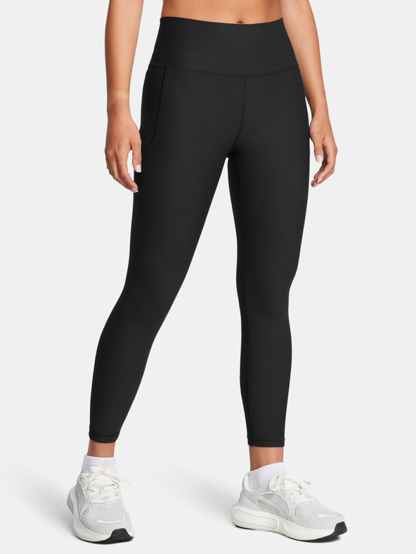 Under Armour Meridian Rib Ankle Leg Legging Schwarz