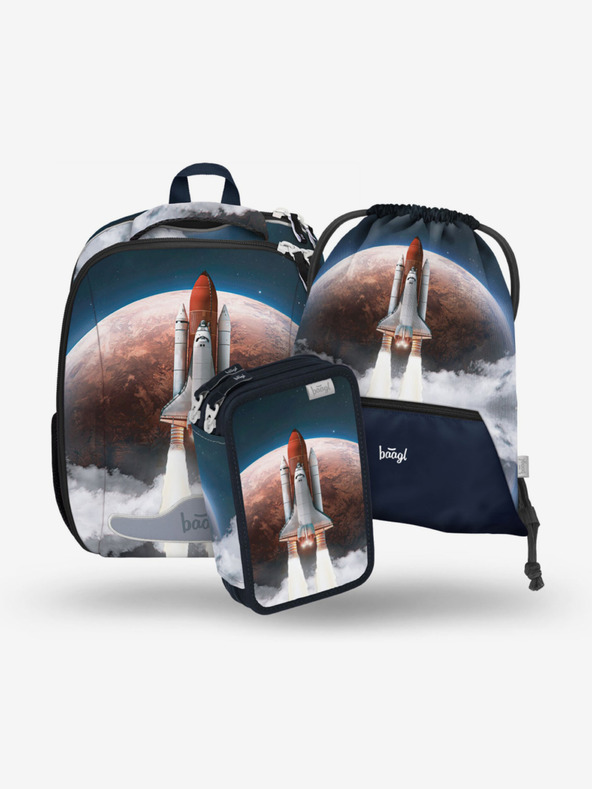 BAAGL  Shelly Space Shuttle Schulset Blau