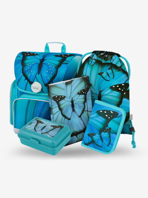 BAAGL  Ergo Butterfly II Schulset Blau