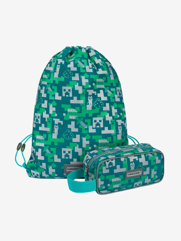 BAAGL  Minecraft 2 Silver Creeper Federtasche Grün