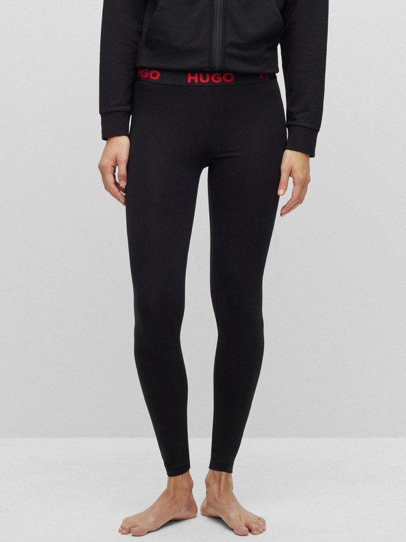 HUGO Legging Schwarz