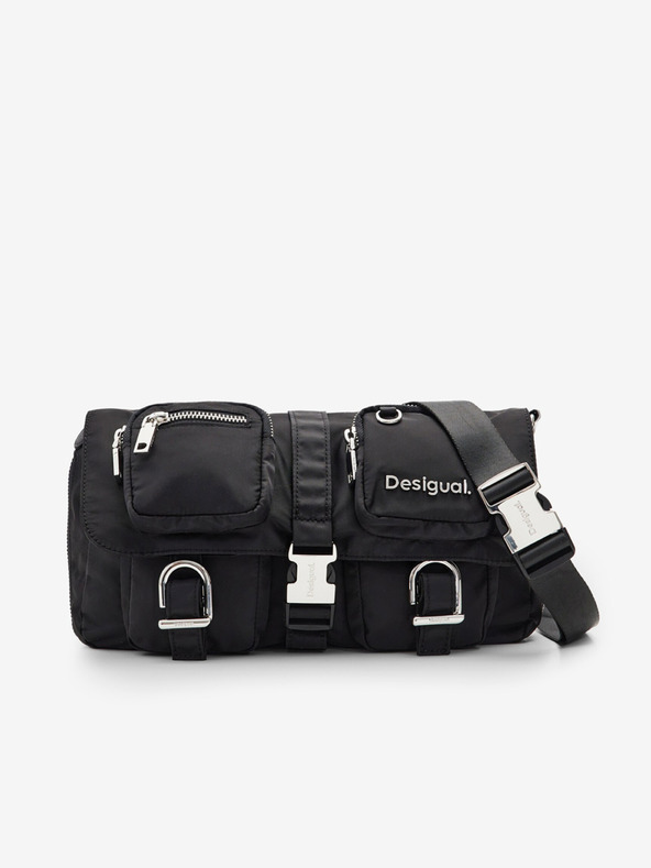 Desigual Palvinder Tromso Satin Devetex Handtasche Schwarz