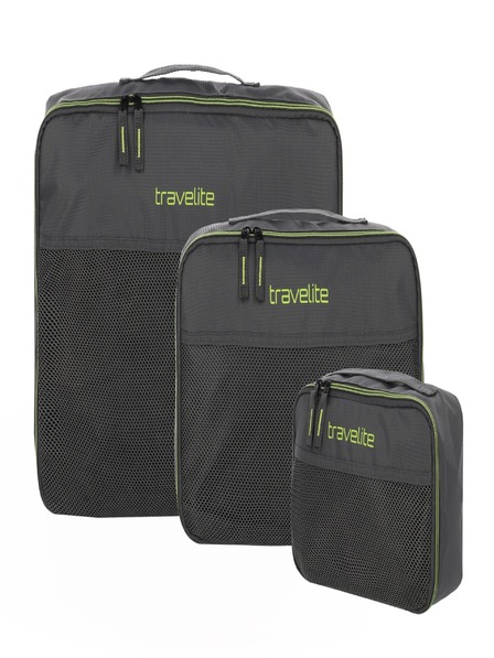 Travelite Packing Cubes S,M,L Anthracite Satz