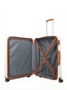 Travelite Bali L White/Cognac Koffer