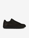 Geox Schwarze Herren Leder Turnschuhe Geox Spherica Ecub