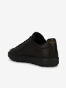 Geox Schwarze Herren Leder Turnschuhe Geox Spherica Ecub