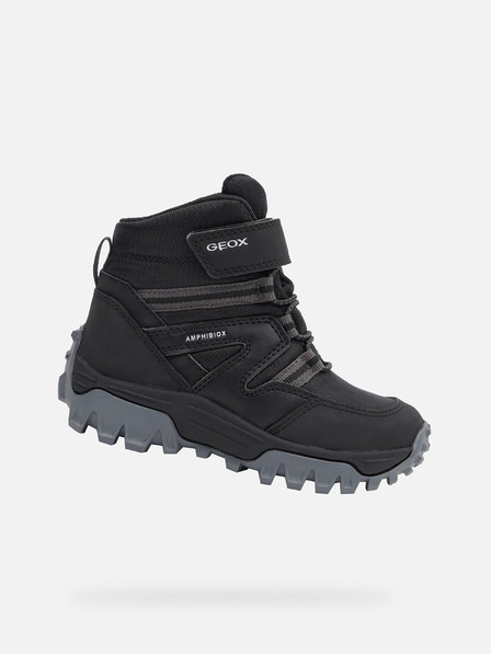 Geox Schwarze Jungen Stiefeletten Geox Himalaya B Abx