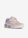 Geox Hellrosa Mädchen-Sneakers mit leuchtender Sohle Geox
