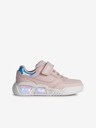 Geox Hellrosa Mädchen-Sneakers mit leuchtender Sohle Geox