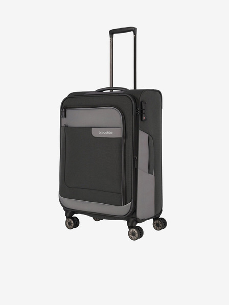 Travelite Viia 4w M Anthracite Koffer