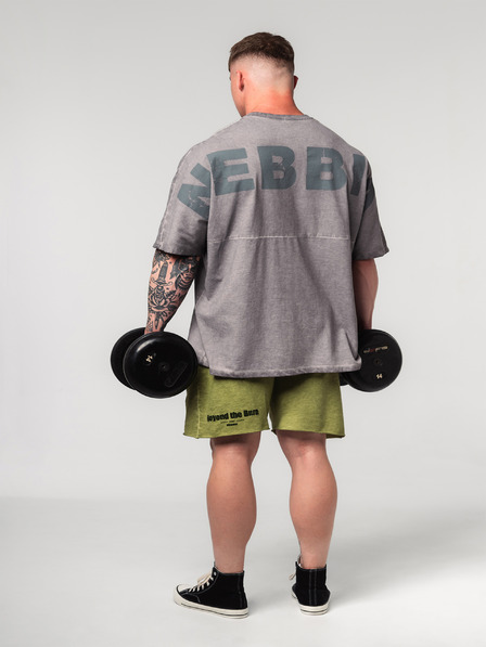 Nebbia Abgewaschenes Oversized-T-Shirt NO SHORTCUTS 369