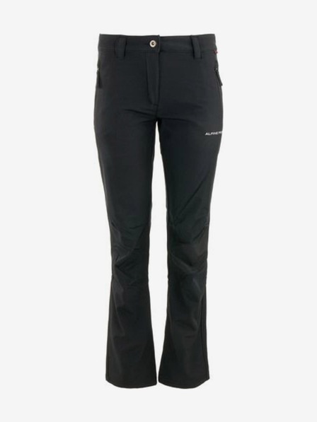 ALPINE PRO Schwarze Damen-Softshell-Hose ALPINE PRO OREDA