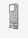DKNY Rückseite aus PU-Leder mit Karomuster und Streifen für iPhone 12/12 Pro Beige DKNY