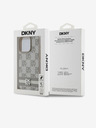 DKNY Rückseite aus PU-Leder mit Karomuster und Streifen für iPhone 12/12 Pro Beige DKNY
