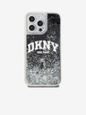 DKNY Liquid Glitter Arch Logo Back Cover für iPhone 15 Pro Max Schwarz DKNY