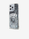 DKNY Liquid Glitter Arch Logo Back Cover für iPhone 15 Pro Max Schwarz DKNY