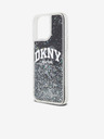 DKNY Liquid Glitter Arch Logo Back Cover für iPhone 15 Pro Max Schwarz DKNY