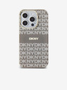 DKNY PC/TPU Streifenmuster Magsafe Schutzhülle für iPhone 15 Pro Beige DKNY