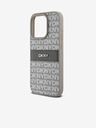 DKNY Rückseite für iPhone 15 Pro Beige DKNY PU-Leder mit tonalem Streifenmuster (Rapport)